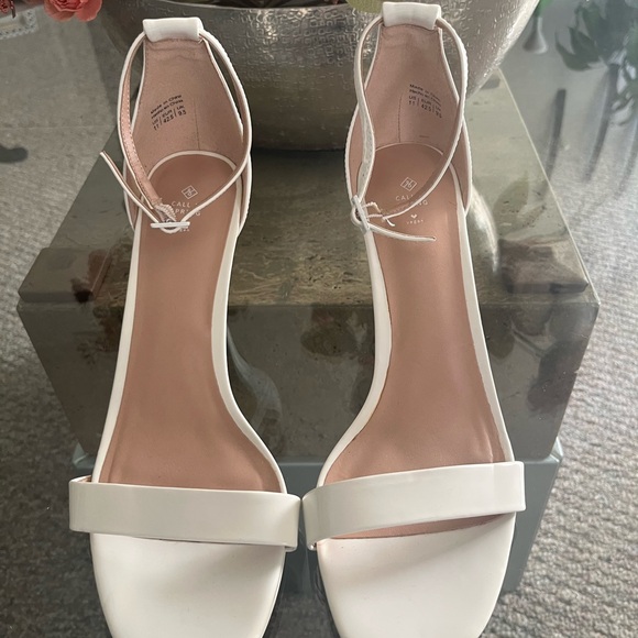 Call It Spring White Heeled Sandals - Picture 3 of 5